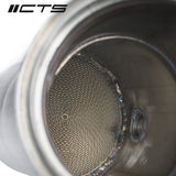 CTS TURBO / EXHAUST DOWN-PIPE / WITH HIGH-FLOW CAT (EXH-DP-0024-S-CAT) *** TOYOTA SUPRA (2020-2026) 3.0L TURBO