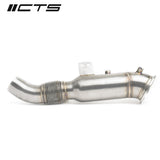 CTS TURBO / EXHAUST DOWN-PIPE / WITH HIGH-FLOW CAT (EXH-DP-0024-S-CAT) *** TOYOTA SUPRA (2020-2026) 3.0L TURBO