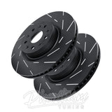 EBC / SLOTTED / REAR BRAKE ROTORS / SOLD AS PAIRS (USR7643) *** MITSUBISHI LANCER EVO-X (2008-2015) 2.0L TURBO