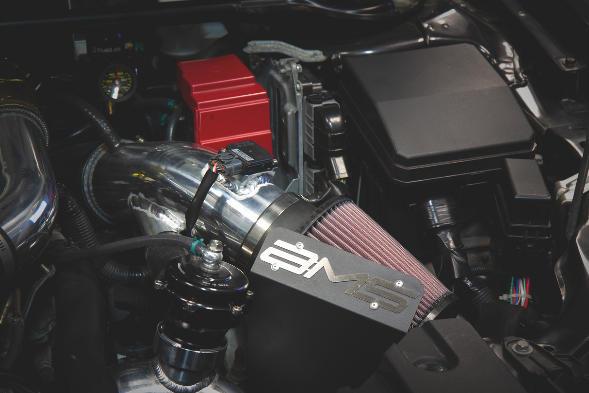 AMS PERFORMANCE / COLD AIR INTAKE / BLACK WRINKLE PIPING (AMS.04.08.0002-2) *** MITSUBISHI LANCER EVO 10 (2008-2015) 2.0L TURBO