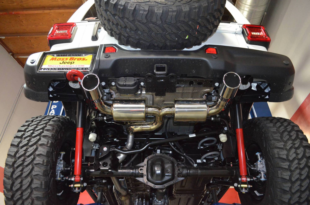 INJEN / AXLE-BACK EXHAUST SYSTEM / DUAL POLISHED TIPS (SES5005P) *** JEEP WRANGER JL (2018-2024) 2.0L TURBO