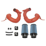INJEN / SP SHORT RAM / COLD AIR INTAKE SYSTEM / WRINKLE RED PIPING (SP1350WR) *** KIA STINGER GT (2018-2023) 3.3L TURBO