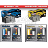 HAWK / HPS / HIGH PERFORMANCE STREET / FRONT BRAKE PADS (HB453F.585) *** MITSUBISHI LANCER EVO-X (2008-2015) 2.0L TURBO