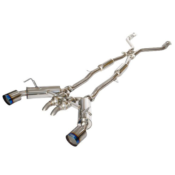 HKS / HI-POWER FULL DUAL MUFFER / CAT-BACK EXHAUST SYSTEM / BURNT TITANIUM TIPS (31014-KN002) *** NISSAN Z (2023-2026) RZ34 / 3.0L TWIN TURBO