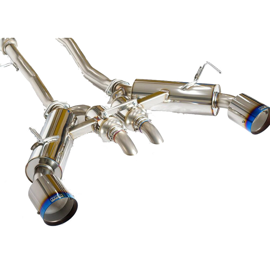 HKS / HI-POWER FULL DUAL MUFFER / CAT-BACK EXHAUST SYSTEM / BURNT TITANIUM TIPS (31014-KN002) *** NISSAN Z (2023-2026) RZ34 / 3.0L TWIN TURBO