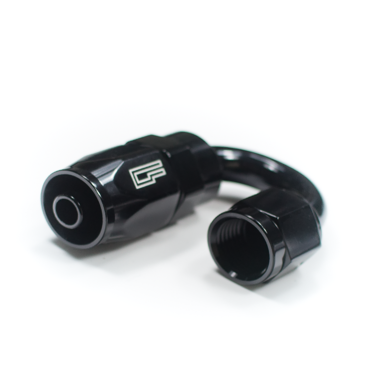 -08 AN 180 Degree Female Aluminum Hose End (PTFE)