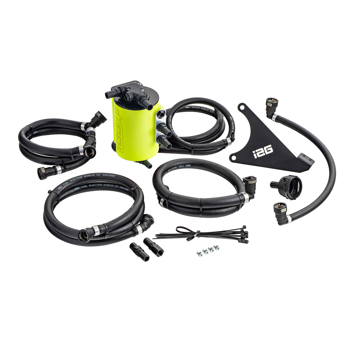 IAG PERFORMANCE / AOS / AIR OIL SEPARATOR / NEON YELLOW COLOR (IAG-ENG-7188NY) *** SUBARU WRX (2022-2025) 2.4L TURBO