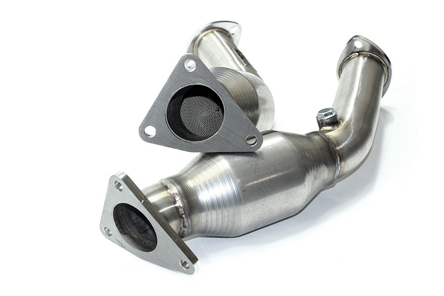 ISR PERFORMANCE / EXHAUST LOWER DOWN-PIPE WITH HIGH-FLOW CATS (IS-HFC-Z34) *** INFINITI G35 (2006-2007), INFINITI G37 (2008-2013), NISSAN 350Z (2007-2008), NISSAN 370Z (2009-2020) VQ35HR / VQ35VHR ENGINES