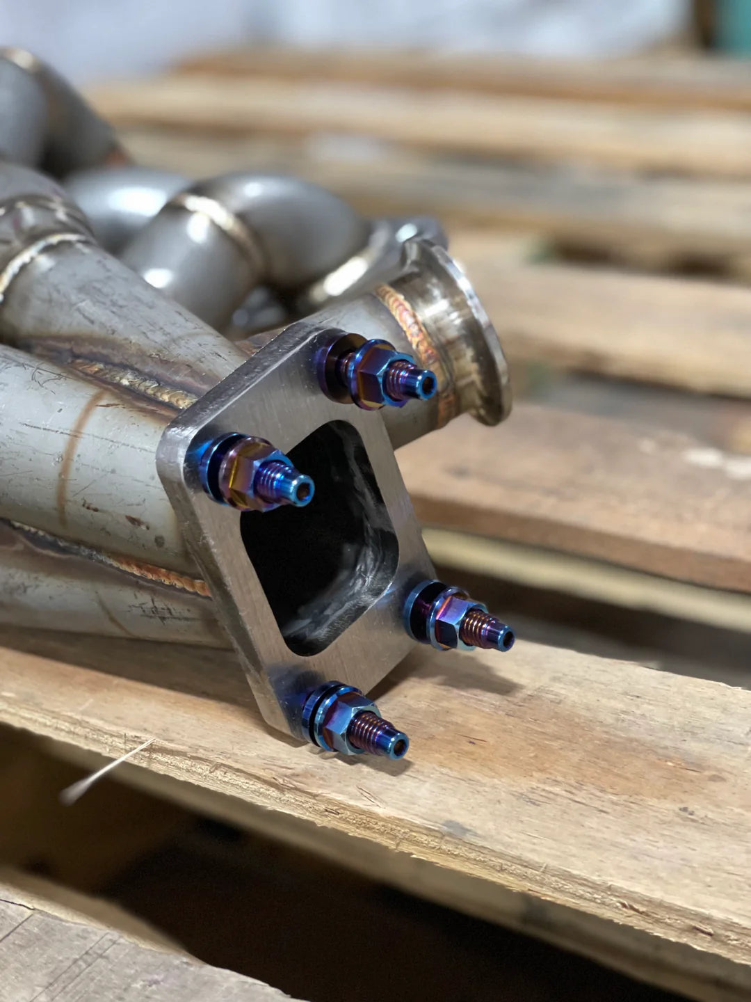 PLM / TITANIUM BOLTS / TURBO TO HEADER MANIFOLD STUD KIT (PLM-M10-BOLT-TITAN-TURBO-4PCS) *** M10 X 1.50 X 48 MM LENGTH