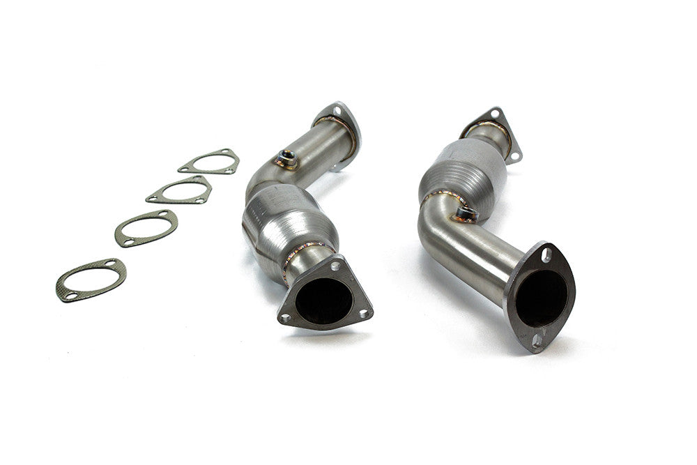 ISR PERFORMANCE / EXHAUST LOWER DOWN-PIPE WITH HIGH-FLOW CATS (IS-HFC-Z34) *** INFINITI G35 (2006-2007), INFINITI G37 (2008-2013), NISSAN 350Z (2007-2008), NISSAN 370Z (2009-2020) VQ35HR / VQ35VHR ENGINES