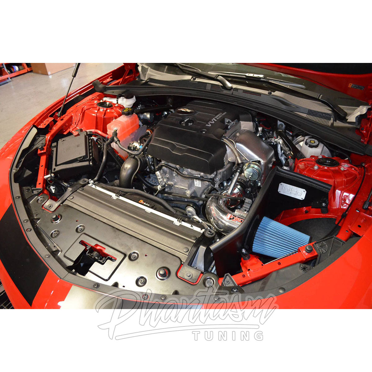 INJEN / POWERFLOW COLD AIR INTAKE SYSTEM / WRINKLE BLACK PIPING (PF7017WB) *** CHEVROLET CAMARO (2016-2023) 2.0L TURBO