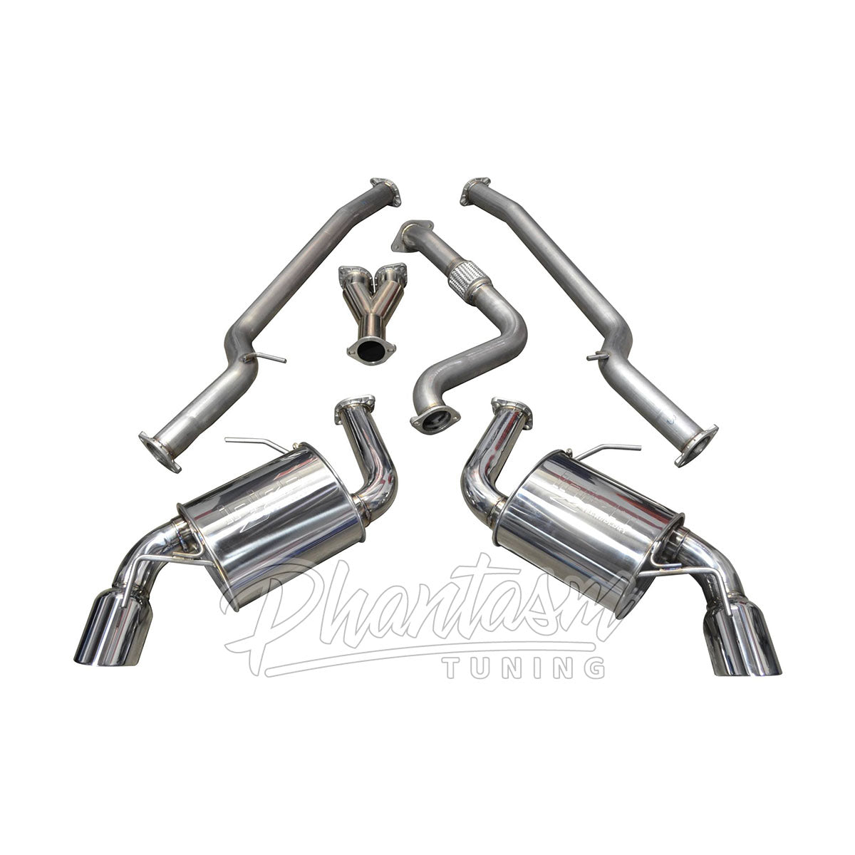 INJEN / SES CAT-BACK EXHAUST SYSTEM / DUAL POLISHED TIPS (SES7300) *** CHEVROLET CAMARO (2016-2023) 2.0L TURBO