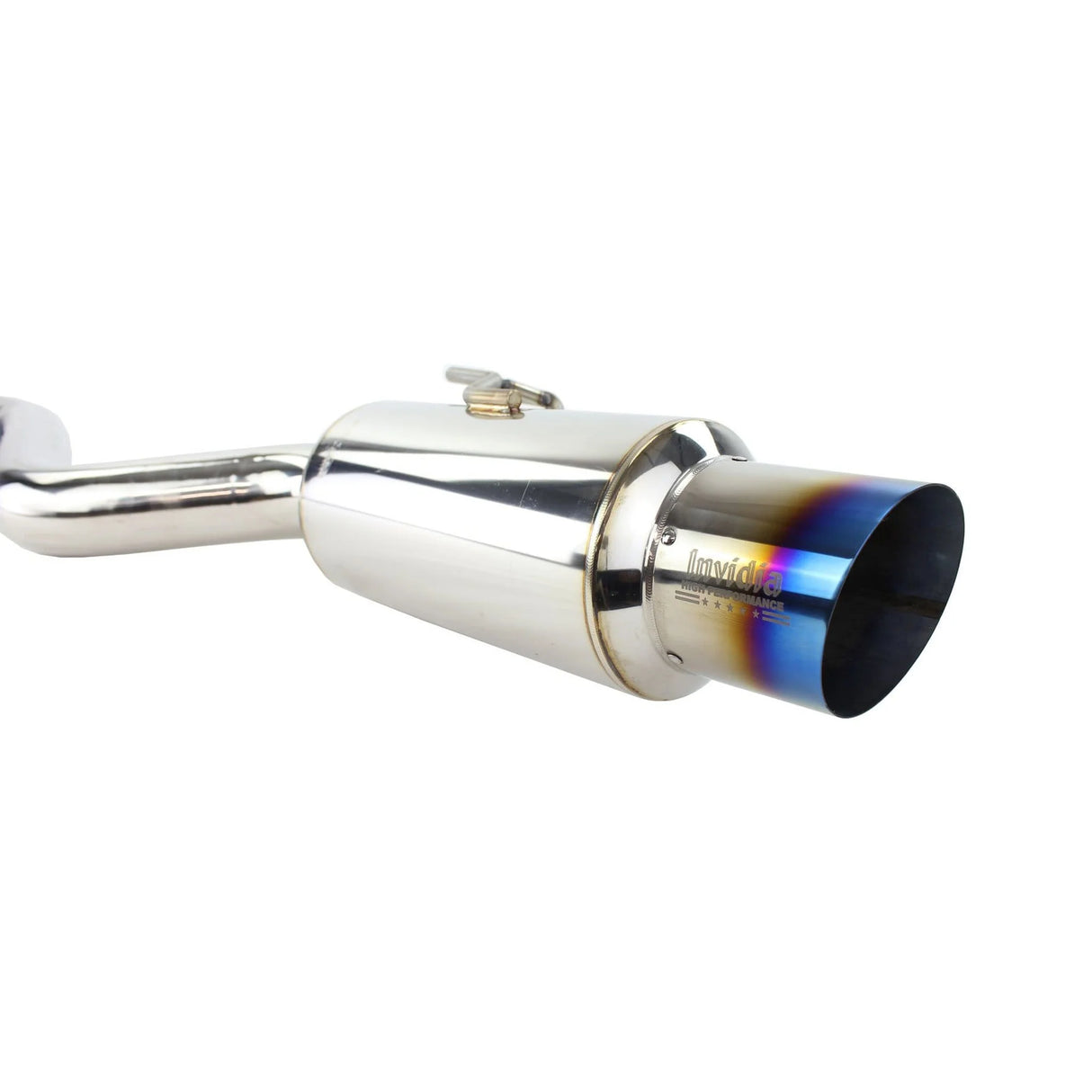 INVIDIA / N1 SINGLE EXIT / CAT-BACK EXHAUST SYSTEM / BURNT BLUE TIP (HS09MEXGRT) *** MITSUBISHI LANCER EVO-X (2008-2015) 2.0L TURBO