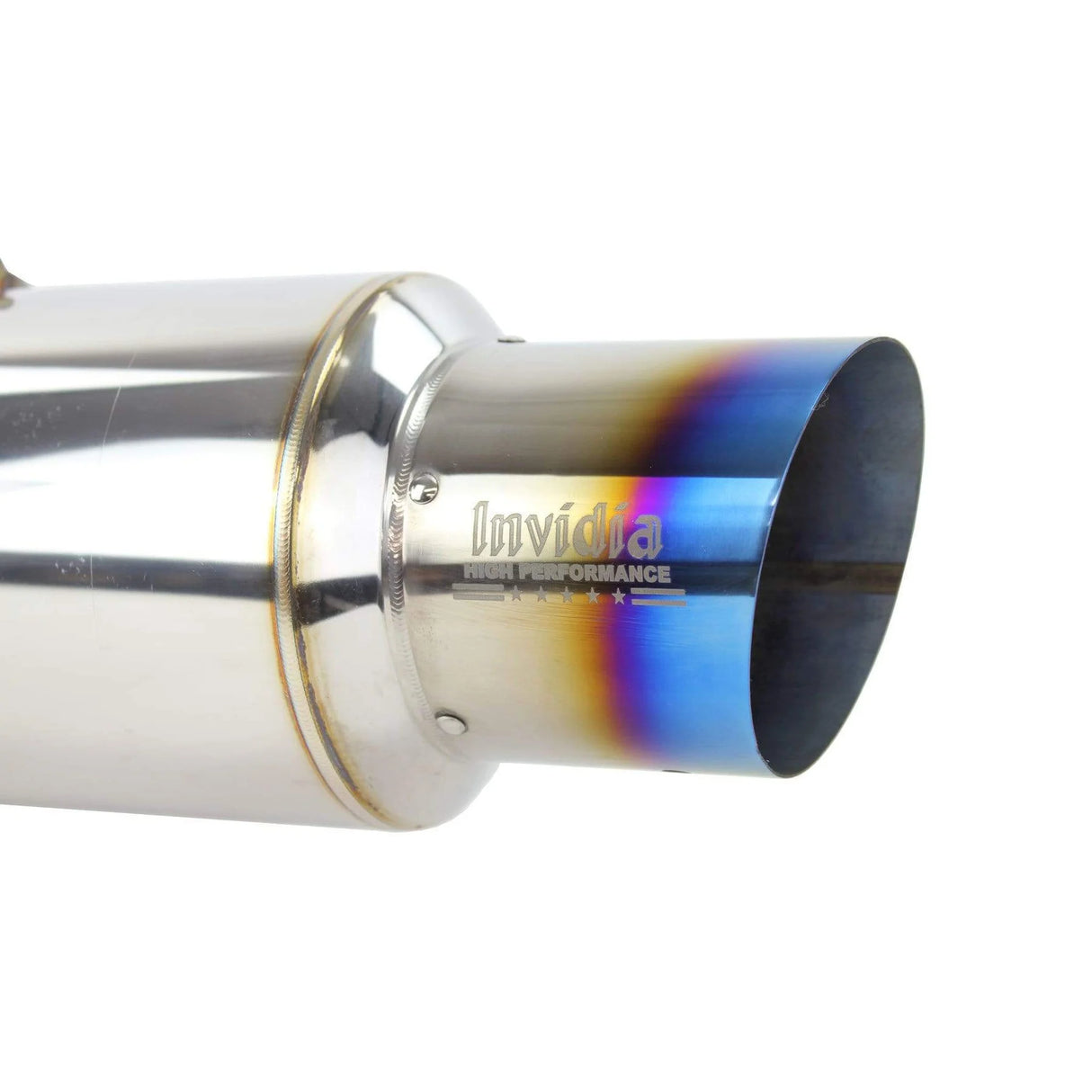 INVIDIA / N1 SINGLE EXIT / CAT-BACK EXHAUST SYSTEM / BURNT BLUE TIP (HS09MEXGRT) *** MITSUBISHI LANCER EVO-X (2008-2015) 2.0L TURBO
