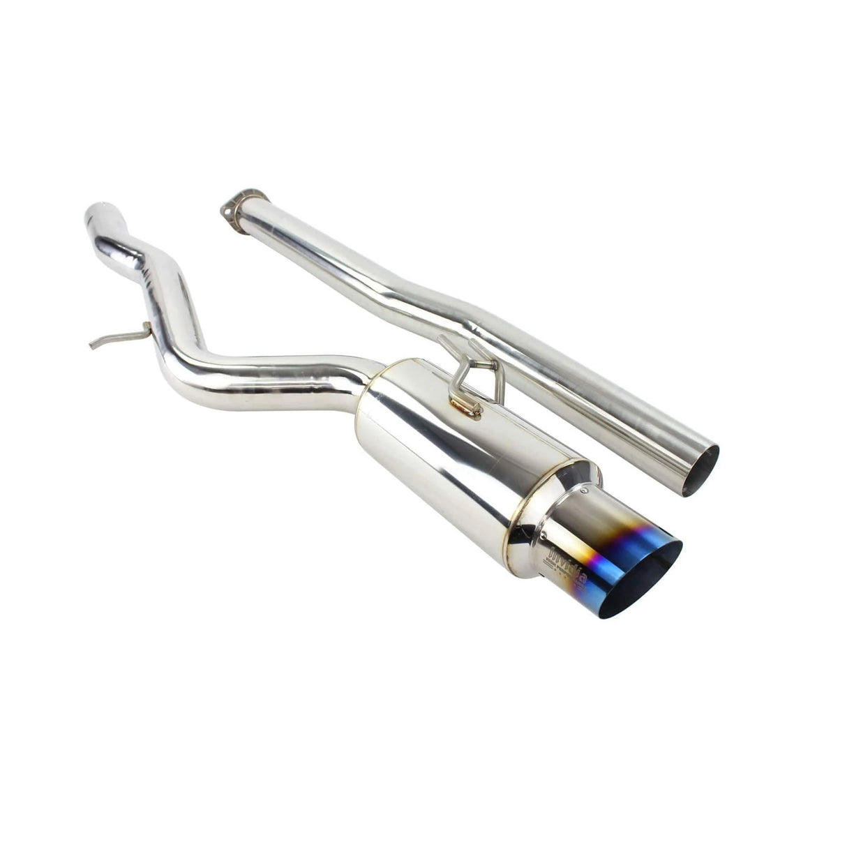 INVIDIA / N1 SINGLE EXIT / CAT-BACK EXHAUST SYSTEM / BURNT BLUE TIP (HS09MEXGRT) *** MITSUBISHI LANCER EVO-X (2008-2015) 2.0L TURBO