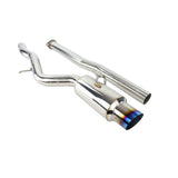 INVIDIA / N1 SINGLE EXIT / CAT-BACK EXHAUST SYSTEM / BURNT BLUE TIP (HS09MEXGRT) *** MITSUBISHI LANCER EVO-X (2008-2015) 2.0L TURBO