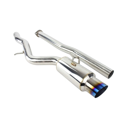 INVIDIA / N1 SINGLE EXIT / CAT-BACK EXHAUST SYSTEM / BURNT BLUE TIP (HS09MEXGRT) *** MITSUBISHI LANCER EVO-X (2008-2015) 2.0L TURBO
