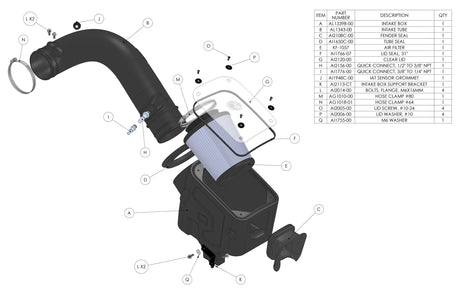 S&B / COLD AIR INTAKE SYSTEM / DRY FILTER (75-5129D) *** JEEP WRANGER JL (2018-2023) 2.0L TURBO