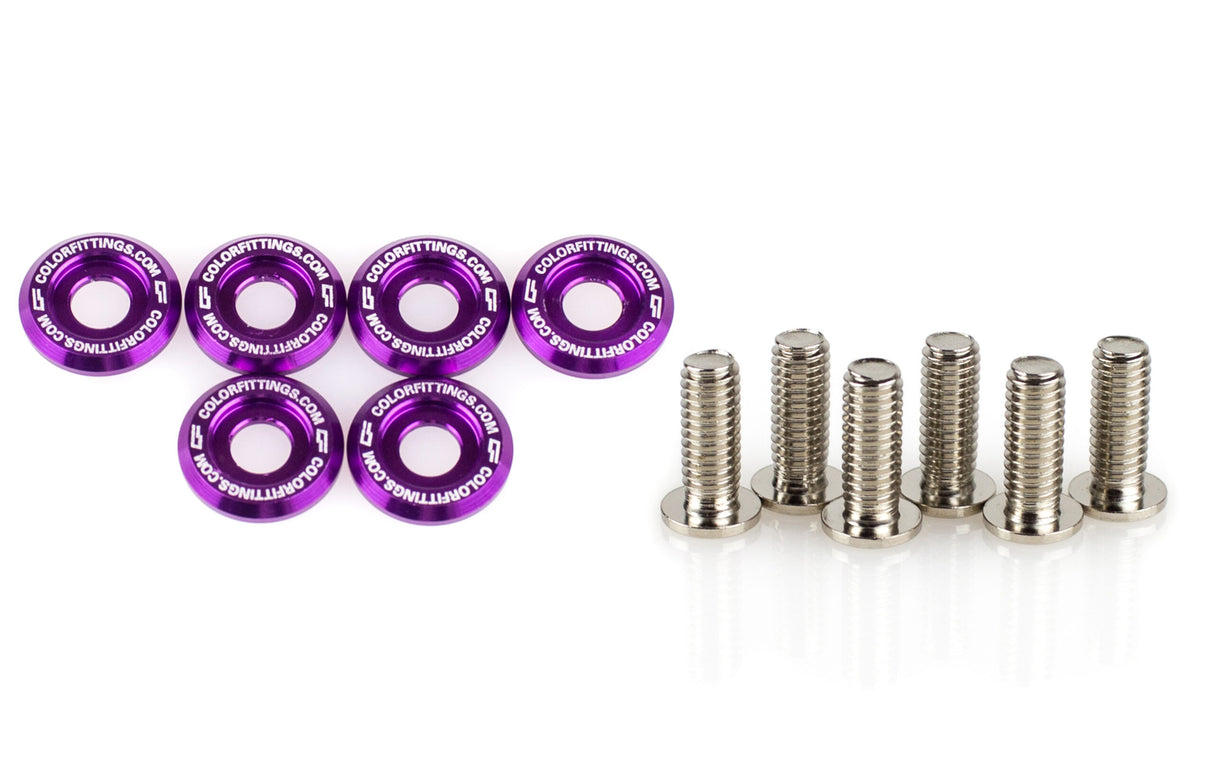 6pc Lowest Profile Beauty / Fender Washer Kit (M6)