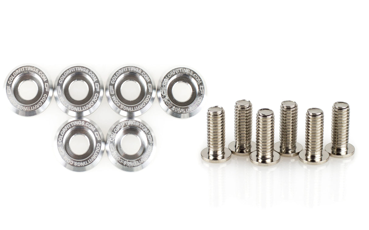6pc Lowest Profile Beauty / Fender Washer Kit (M6)