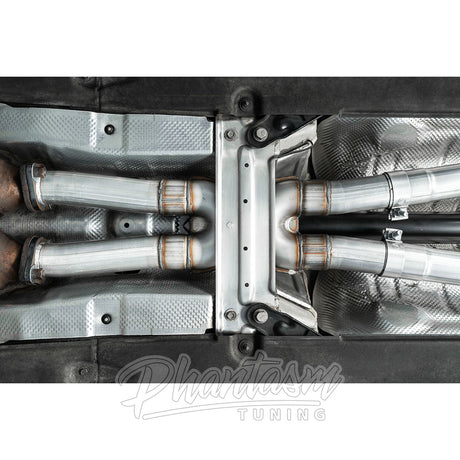 MBRP / ALUMINIZED STEEL / DUAL CAT-BACK EXHAUST SYSTEM / QUAD FACTORY TIPS (S4704AL) *** KIA STINGER GT (2018-2021) 3.3L TWIN TURBO