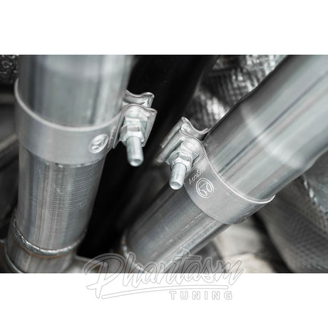 MBRP / STAINLESS STEEL / DUAL CAT-BACK EXHAUST SYSTEM / QUAD FACTORY TIPS (S4704304) *** KIA STINGER GT (2018-2021) 3.3L TWIN TURBO