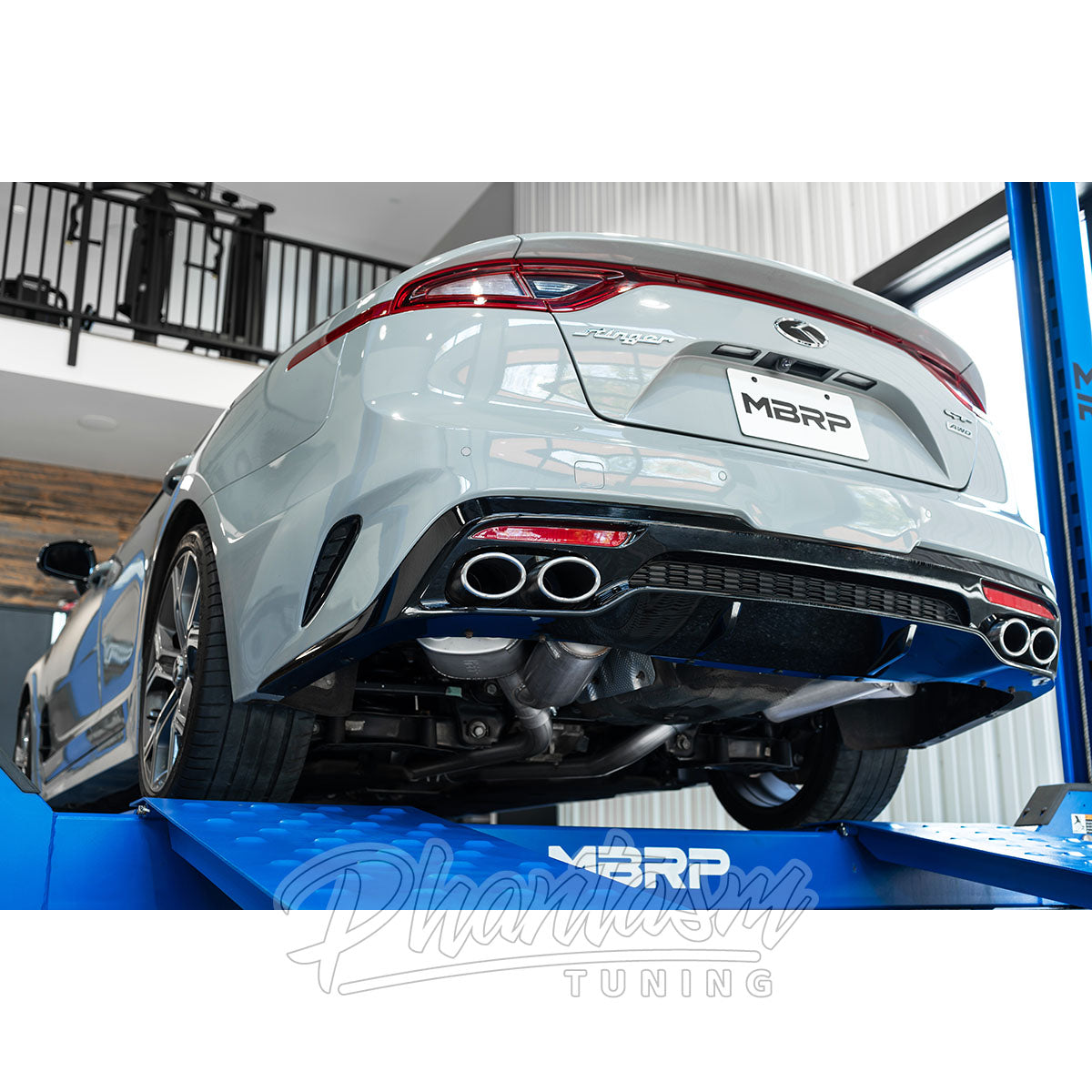 MBRP / STAINLESS STEEL / DUAL CAT-BACK EXHAUST SYSTEM / QUAD FACTORY TIPS (S4708304) *** KIA STINGER GT (2022-2023) 3.3L TWIN TURBO