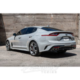MBRP / STAINLESS STEEL / DUAL CAT-BACK EXHAUST SYSTEM / QUAD FACTORY TIPS (S4708304) *** KIA STINGER GT (2022-2023) 3.3L TWIN TURBO