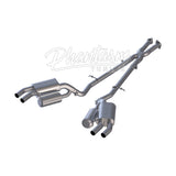 MBRP / STAINLESS STEEL / DUAL CAT-BACK EXHAUST SYSTEM / QUAD FACTORY TIPS (S4708304) *** KIA STINGER GT (2022-2023) 3.3L TWIN TURBO