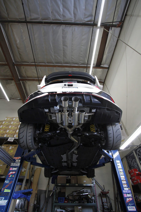 MXP / COMP-RS / CAT-BACK EXHAUST SYSTEM / BURNT BLUE TIPS (MXCRFK8B) *** HONDA CIVIC TYPE-R (2018-2021) FK8 / 2.0L TURBO
