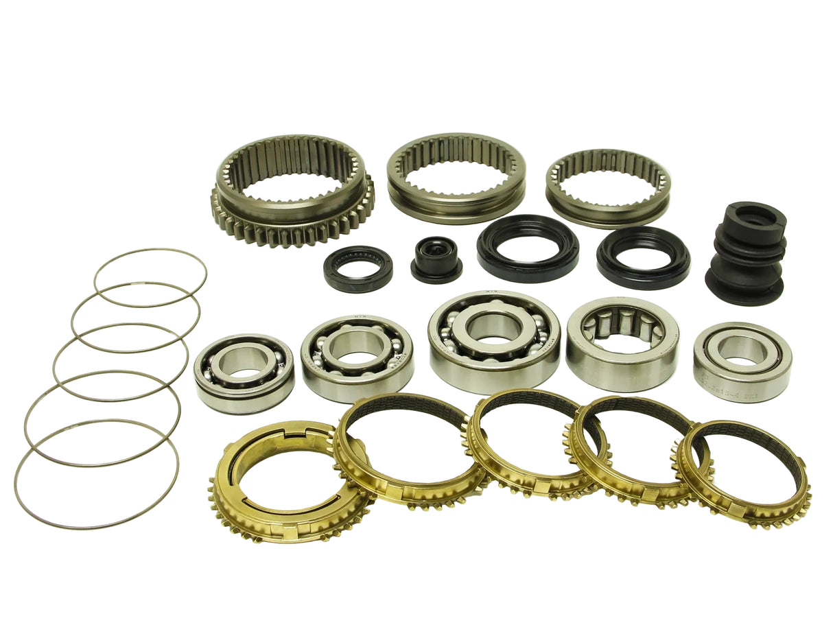 SYNCHROTECH / MANUAL TRANSMISSION REBUILD KIT / WITH CARBON SYNCHROS (MK-SYN101) *** HONDA / ACURA (GSR, ITR, B16)
