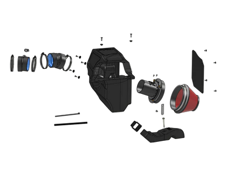 PRL MOTORSPORTS / HIGH VOLUME / MATTE CARBON FIBER / COLD AIR INTAKE SYSTEM (PRL1.1001.1.CARM) *** ACURA INTEGRA TYPE-S / DE5 (2024-2026), HONDA CIVIC TYPE-R / FL5 (2023-2026) 2.0L TURBO