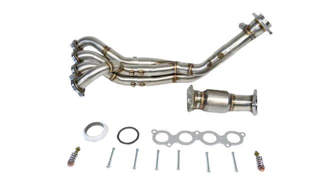 PLM / POWER DRIVEN / STREET PERFORMANCE HEADER / WITH 200-CELL HIGH FLOW CAT (PLM-HDC5-K24-HEADER-CAT) *** ACURA RSX (2002-2006), HONDA CIVIC SI (2002-2011) K20 / K24 ENGINES