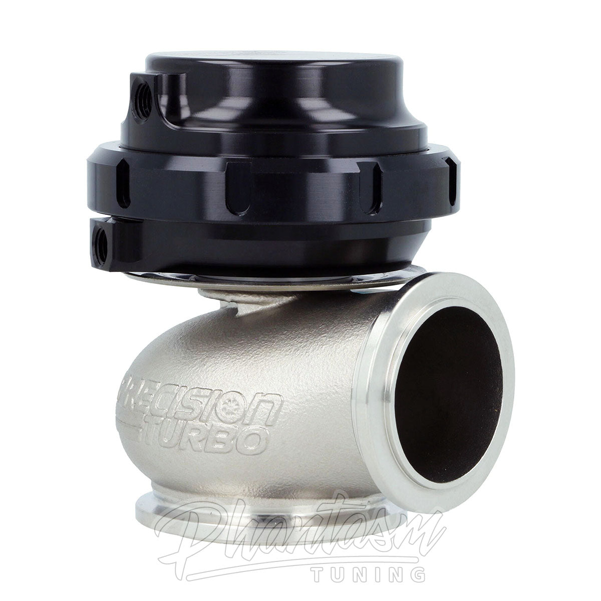 PRECISION TURBO / PTE PW40 GEN 2 / EXTERNAL WASTEGATE / 40 MM WG / V-BAND FLANGE / BLACK COLOR (PBO085-1510)