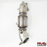 RV6 PERFORMANCE / EXHAUST DOWN-PIPE / WITH GESI 400 CELL HIGH-FLOW CATS (DPC-CIVIC15T-22) *** ACURA INTEGRA (2023-2026), HONDA ACCORD (2018-2022), HONDA CIVIC (2022-2026), HONDA CIVIC SI (2022-2026) 1.5L TURBO