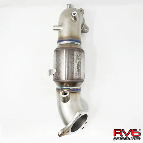 RV6 PERFORMANCE / EXHAUST DOWN-PIPE / WITH GESI 400 CELL HIGH-FLOW CATS (DPC-CIVIC15T-22) *** ACURA INTEGRA (2023-2026), HONDA ACCORD (2018-2022), HONDA CIVIC (2022-2026), HONDA CIVIC SI (2022-2026) 1.5L TURBO