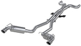 MBRP / T409 STAINLESS STEEL / DUAL CAT-BACK EXHAUST SYSTEM / BLACK TIPS (S7020409) *** CHEVROLET CAMARO V6 (2010-2015) 3.6L ENGINE