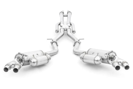 ARK PERFORMANCE / GRIP / DUAL CAT-BACK EXHAUST SYSTEM / QUAD FACTORY TIPS (SM0804-0118G) *** KIA STINGER GT (2018-2021) 3.3L TWIN TURBO