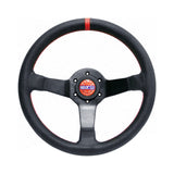 SPARCO / CHAMPION / 330 MM STEERING WHEEL / BLACK LEATHER / RED STITCHING (015R330CHAMPION)