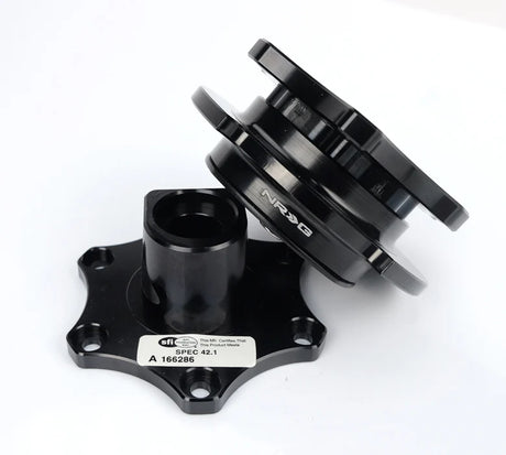 NRG / R200 SFI KEY WAY TYPE / STEERING WHEEL QUICK RELEASE HUB (SRK-R200BK-BK) *** BLACK BODY / BLACK GRIP