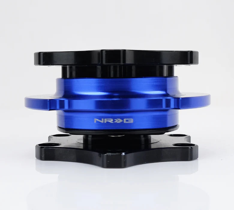 NRG / R200 SFI KEY WAY TYPE / STEERING WHEEL QUICK RELEASE HUB (SRK-R200BK-BL) *** BLACK BODY / BLUE GRIP