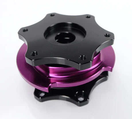 NRG / R200 SFI KEY WAY TYPE / STEERING WHEEL QUICK RELEASE HUB (SRK-R200BK-PP) *** BLACK BODY / PURPLE GRIP