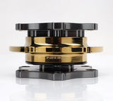 NRG / R200 SFI KEY WAY TYPE / STEERING WHEEL QUICK RELEASE HUB (SRK-R200GM-CG) *** GUN METAL BODY / GOLD GRIP