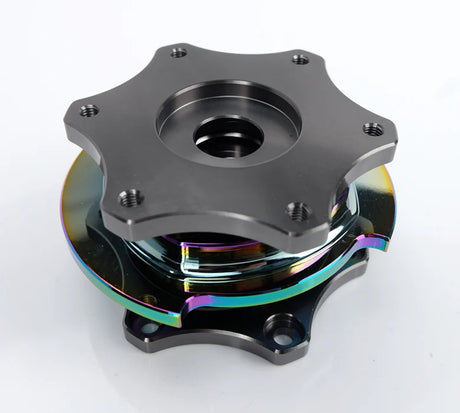 NRG / R200 SFI KEY WAY TYPE / STEERING WHEEL QUICK RELEASE HUB (SRK-R200GM-MC) *** GUN METAL BODY / NEO-CHROME GRIP