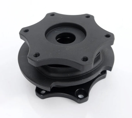 NRG / R200 SFI KEY WAY TYPE / STEERING WHEEL QUICK RELEASE HUB (SRK-R200BK-MB) *** BLACK BODY / MATTE BLACK GRIP
