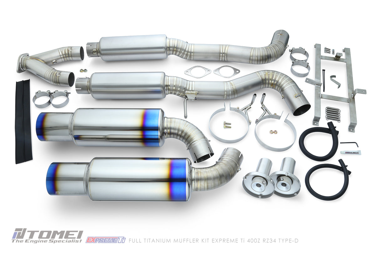 TOMEI / EXPREME TI TYPE-D / DUAL FULL TITANIUM CAT-BACK EXHAUST SYSTEM (TB6090-NS21D) *** NISSAN Z (2023-2026) RZ34 / 3.0L TWIN TURBO