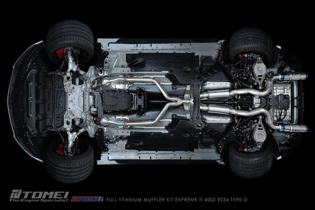 TOMEI / EXPREME TI TYPE-D / DUAL FULL TITANIUM CAT-BACK EXHAUST SYSTEM (TB6090-NS21D) *** NISSAN Z (2023-2026) RZ34 / 3.0L TWIN TURBO