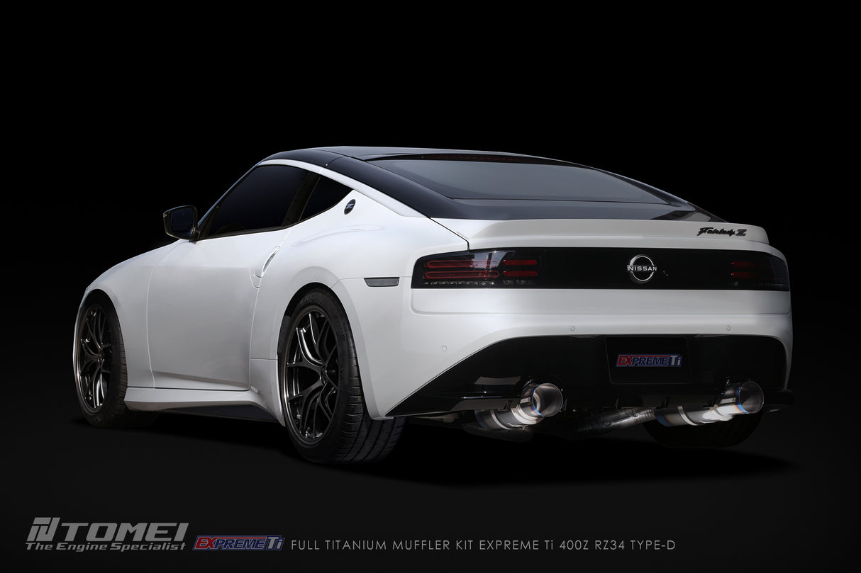 TOMEI / EXPREME TI TYPE-D / DUAL FULL TITANIUM CAT-BACK EXHAUST SYSTEM (TB6090-NS21D) *** NISSAN Z (2023-2026) RZ34 / 3.0L TWIN TURBO