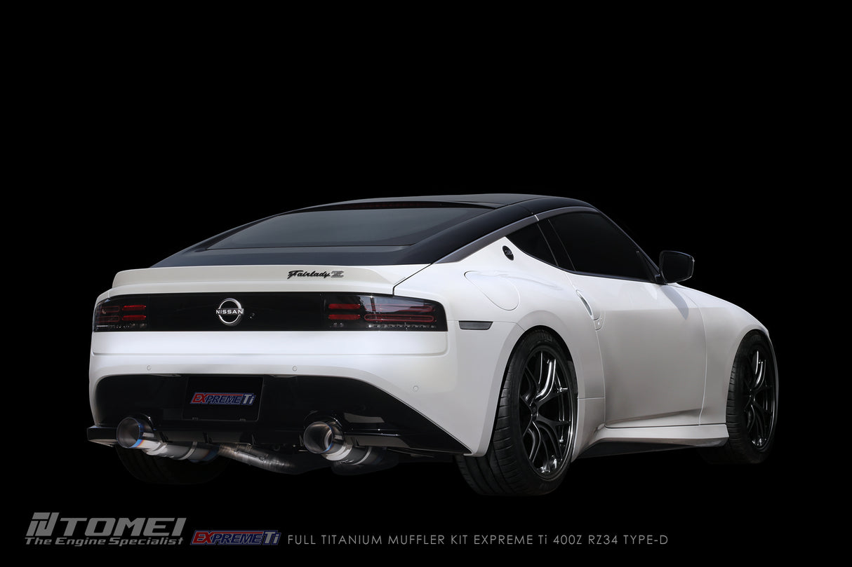 TOMEI / EXPREME TI TYPE-D / DUAL FULL TITANIUM CAT-BACK EXHAUST SYSTEM (TB6090-NS21D) *** NISSAN Z (2023-2026) RZ34 / 3.0L TWIN TURBO
