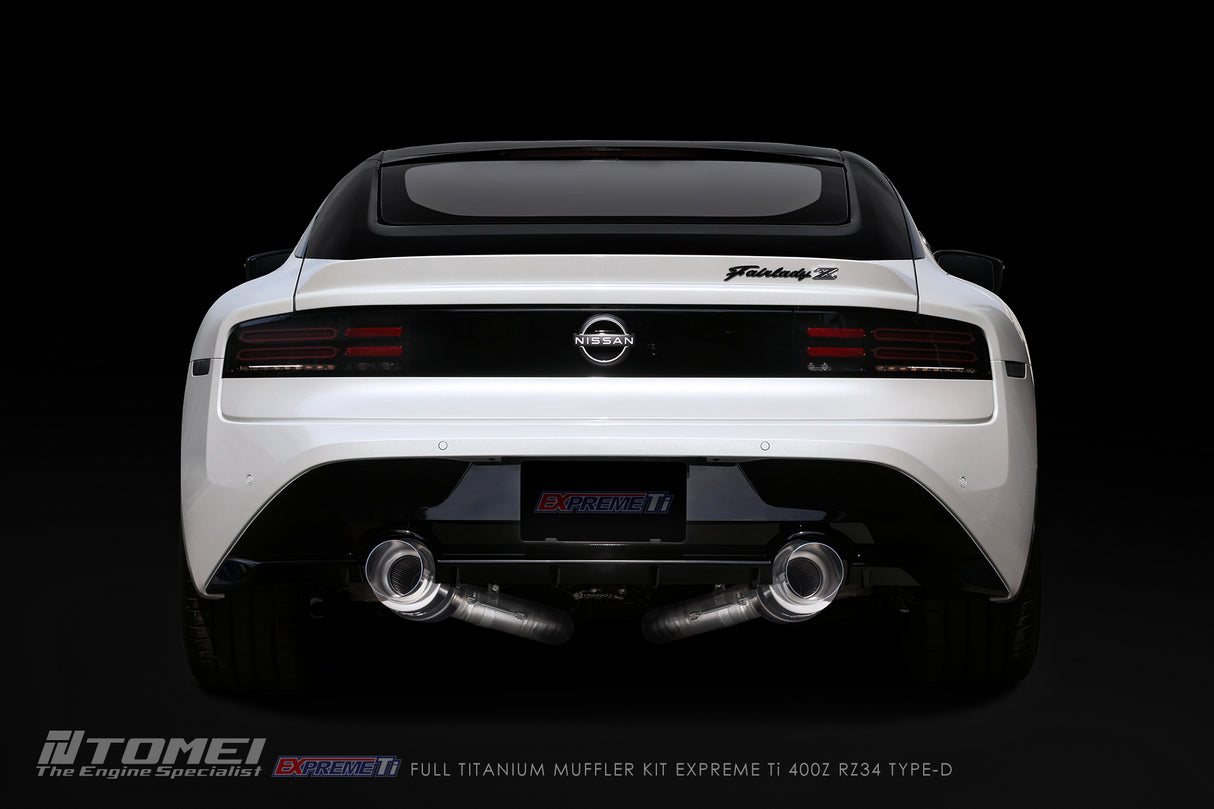 TOMEI / EXPREME TI TYPE-D / DUAL FULL TITANIUM CAT-BACK EXHAUST SYSTEM (TB6090-NS21D) *** NISSAN Z (2023-2026) RZ34 / 3.0L TWIN TURBO